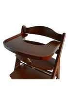Honey Bee Treppenhochstuhl mit großer Essplatte braun