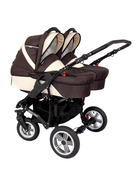 Zekiwa Sport Duo Zwillingskinderwagen Coffee