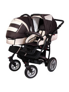 Zekiwa Sport Duo Zwillingskinderwagen Coffee