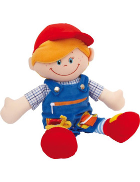 Schnullerkette Sparkasse rot, weiß