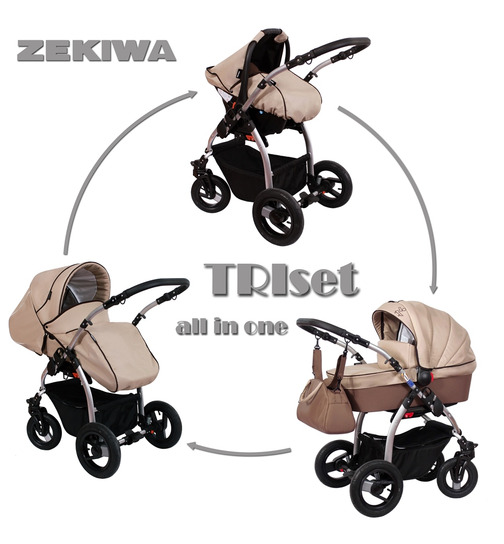 Zekiwa Komplett Kinderwagen TRIset inkl.Babyschale