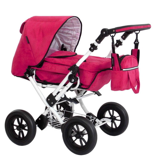 Zekiwa Zeki Puppenwagen Limited Edition 615/208-02 Velourleder Purple