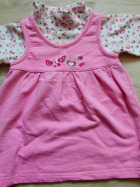 Mädchen Kleid mit Shirt Gr.68