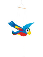 small foot Schwing-Papagai bunt