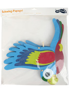 small foot Schwing-Papagai bunt