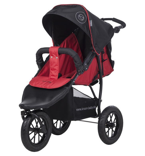 knorr-baby Jogger Joggy S Happy Colour mit Schlummerverdeck rot