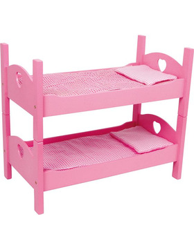 small foot Puppenbett Einzel-Etagenbett inkl.Bettwäsche