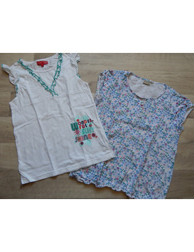 Mädchen Sommershirts 2er Pack ZAB, Blue seven Gr.146