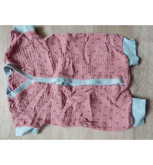Mädchen Baby Schlafanzug Spieler Anker Gr.62-68