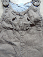 Baby Wickel-Latzhose Unisex Gr.62