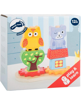 small foot Steckspiel Katze und Eule