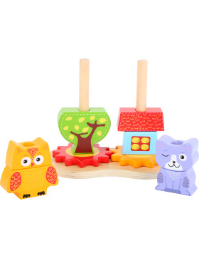 small foot Steckspiel Katze und Eule