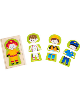 small foot Anziehpuzzle Traumberufe Jungen