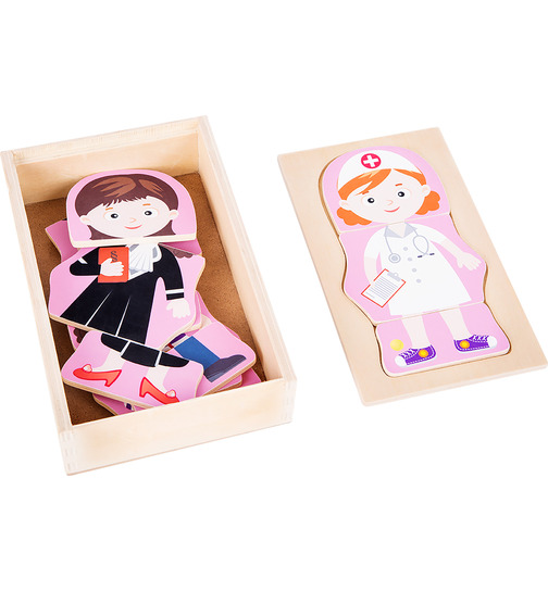 small foot Anziehpuzzle Traumberufe Mädchen