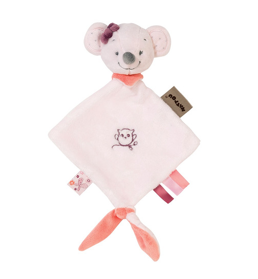 Nattou Adele und Valentine Mini-Kuscheltuch Maus