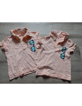 Jungen Poloshirt T-Shirt 2er Pack Gr.80
