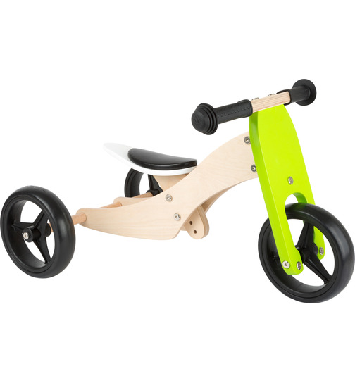 small foot Laufrad 2in1 Lauflernrad Trike grün