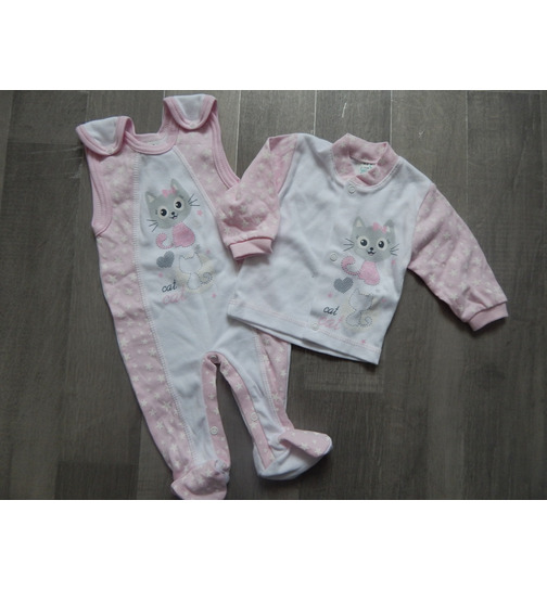 Mädchen Baby Strampler Set 2-teilig Strampler + Jäckchen Gr.62