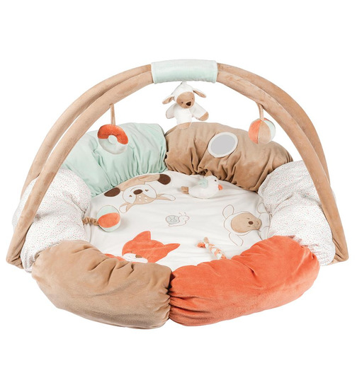 Nattou Fanny und Oscar Spieldecke Krabbeldecke mit Spielbogen