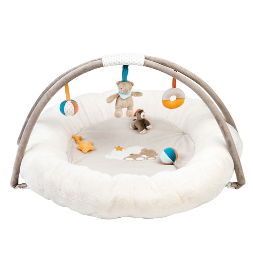 Nattou Mia und Basile Spieldecke Krabbeldecke mit Spielbogen