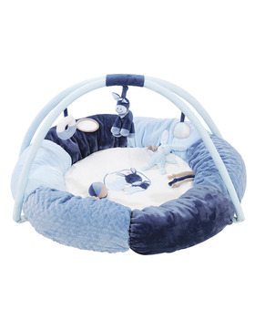 Nattou Alex und Bibou Spieldecke Krabbeldecke mit Spielbogen