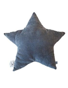 Picca Loulou Kollektion - Kuschelkissen Stern grau