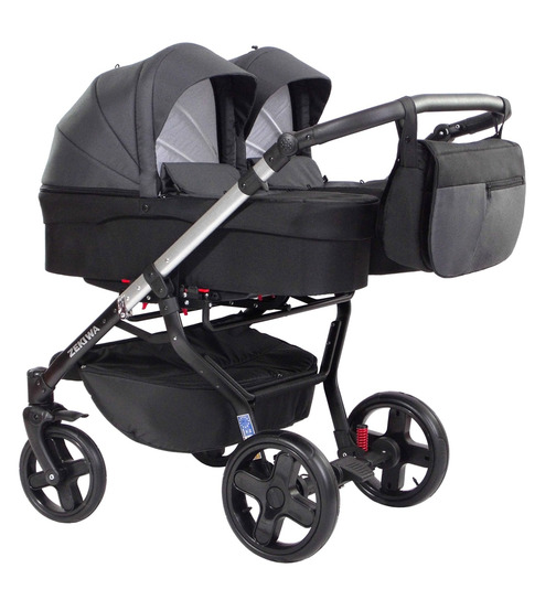 Zekiwa Zwillingswagen Twins Special Anthrazit-Schwarz