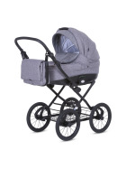 knorr-baby Kombikinderwagen Kreta Hellgrau Punkte