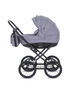 knorr-baby Kombikinderwagen Kreta Hellgrau Punkte