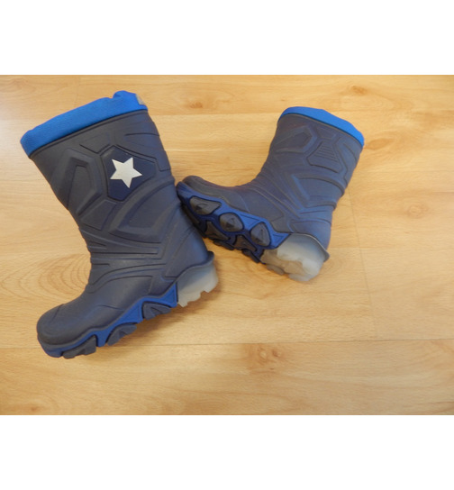 Kinder Gummistiefel mit Blinkerfunktion Unisex Gr.22-23