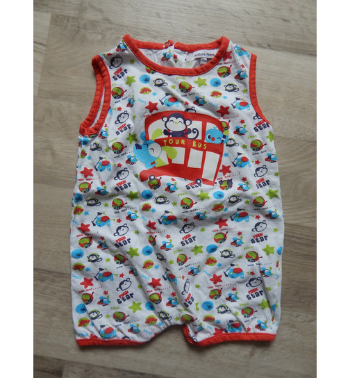 Baby Spieler Strampler Unisex kurz Nature Home Gr.74-80