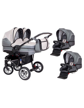 Zekiwa Zwillingswagen Geschwisterwagen Sport Duo Premium...