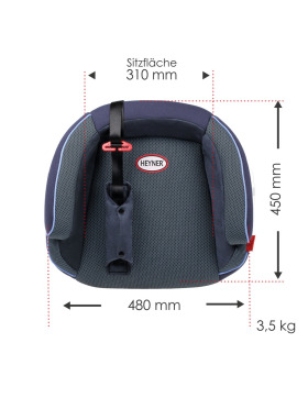 HEYNER SafeUpFix Comfort XL Kindersitz Sitzerhöhung mit Isofix