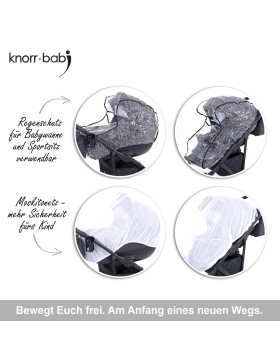 knorr-baby Kombikinderwagen Milos 11- teilig 3 Designs