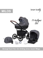 knorr-baby Kombikinderwagen Milos 11- teilig 3 Designs