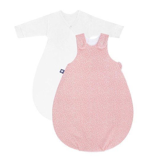 Julius Zöllner Kombi-Schlafsack Cosy Tiny Squares Blush