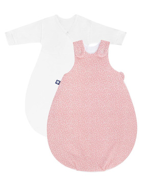 Julius Zöllner Kombi-Schlafsack Cosy Tiny Squares Blush