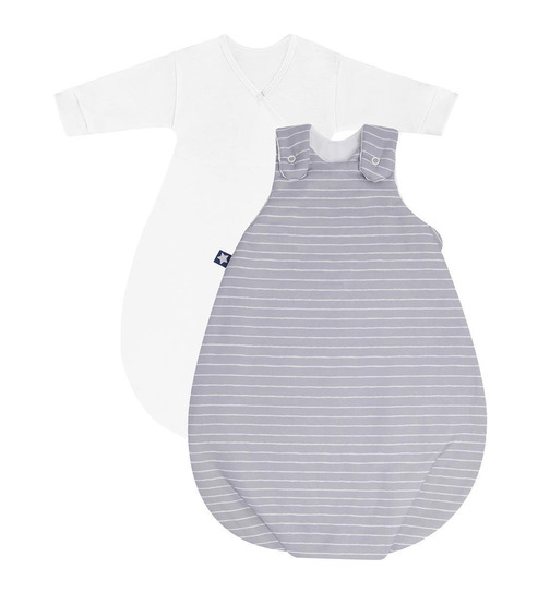 Julius Zöllner Kombi-Schlafsack Cosy Grey Stripes