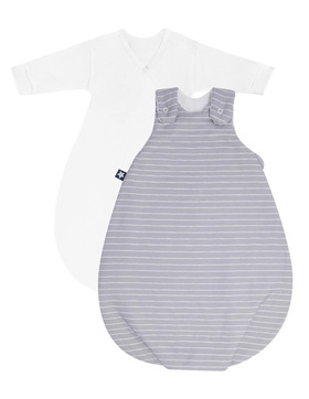 Julius Zöllner Kombi-Schlafsack Cosy Grey Stripes