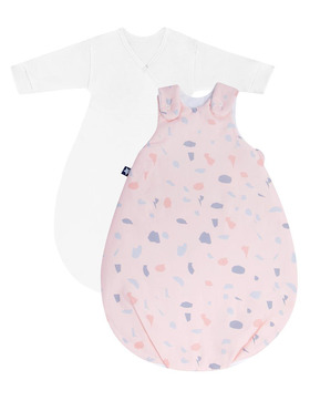 Julius Zöllner Kombi-Schlafsack Cosy Terrazzo Blush