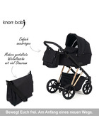 knorr-baby Kombikinderwagen Luzon 11- teilig Gold-Rosè-Edition 3 Designs