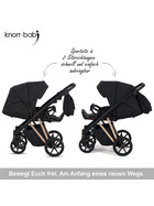 knorr-baby Kombikinderwagen Luzon 11- teilig Gold-Rosè-Edition 3 Designs
