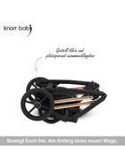 knorr-baby Kombikinderwagen Luzon 11- teilig Gold-Rosè-Edition 3 Designs
