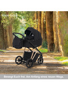 knorr-baby Kombikinderwagen Luzon 11- teilig Gold-Rosè-Edition 3 Designs