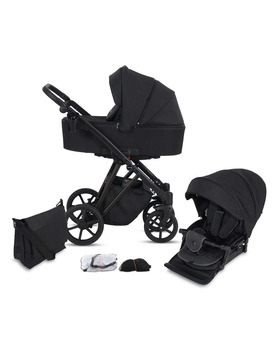 knorr-baby Kombikinderwagen Luzon 11- teilig Black...