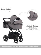 knorr-baby Kombikinderwagen Luzon 11- teilig Black Edition verschiedene Designs