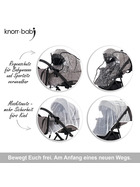 knorr-baby Kombikinderwagen Luzon 11- teilig Black Edition verschiedene Designs