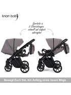 knorr-baby Kombikinderwagen Luzon 11- teilig Black Edition verschiedene Designs