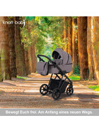 knorr-baby Kombikinderwagen Luzon 11- teilig Black Edition verschiedene Designs