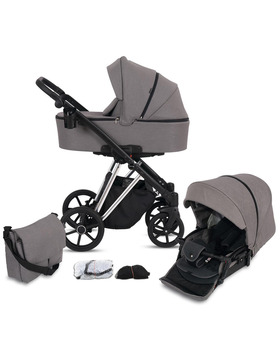 knorr-baby Kombikinderwagen Luzon 11- teilig Silver...